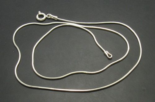 Sterling Silver Snake Chain Italy Solid 925 New 40cm Perfect Quality Empress