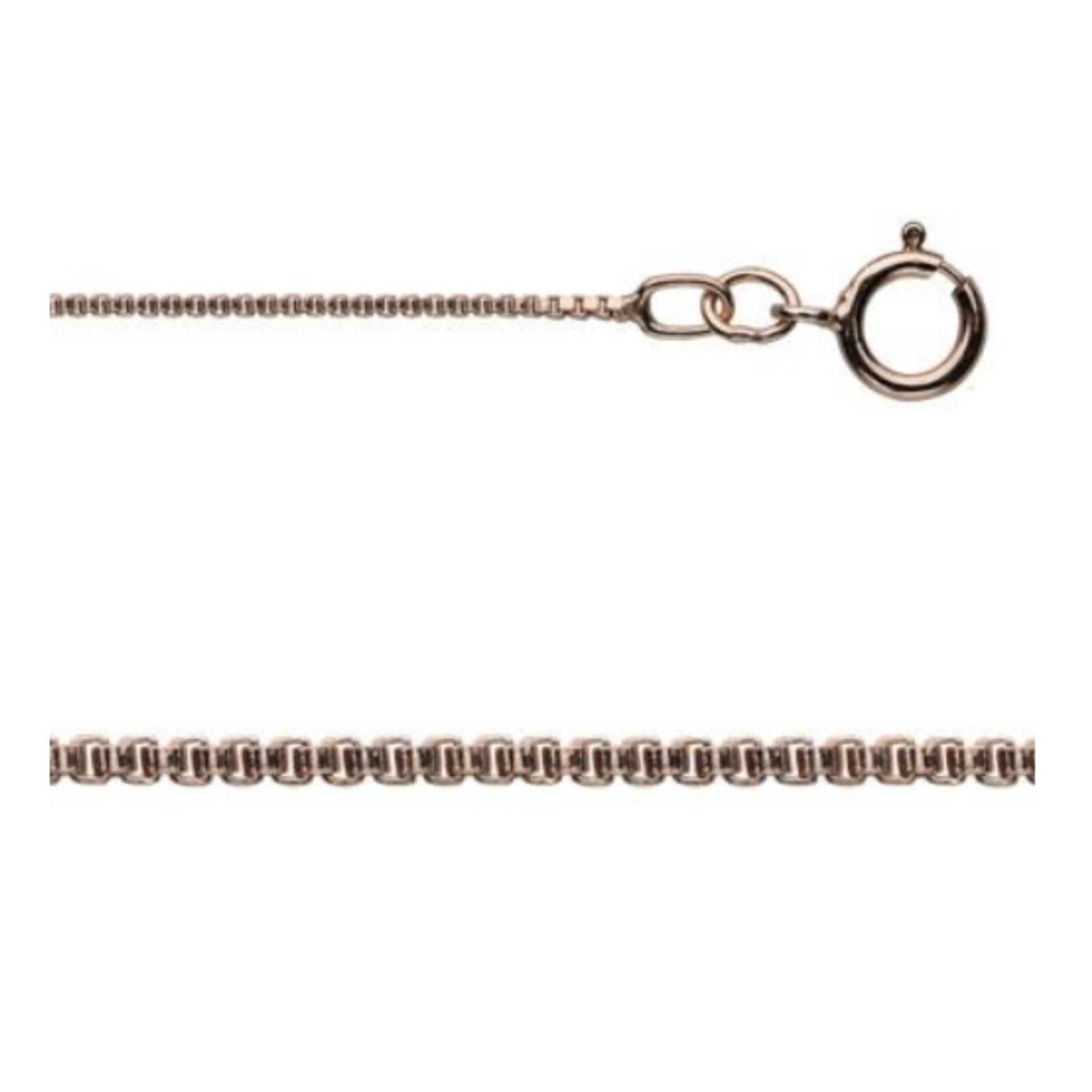 16 Inch Rose Gold-Filled Box Chain, 0.8mm