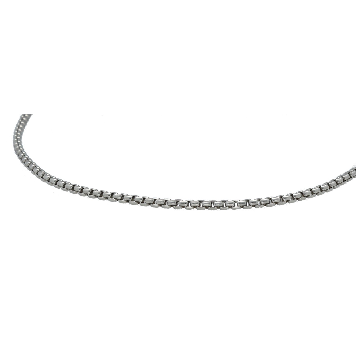 Sterling Silver 925 Box Chain Necklace 20″ Unisex Adult