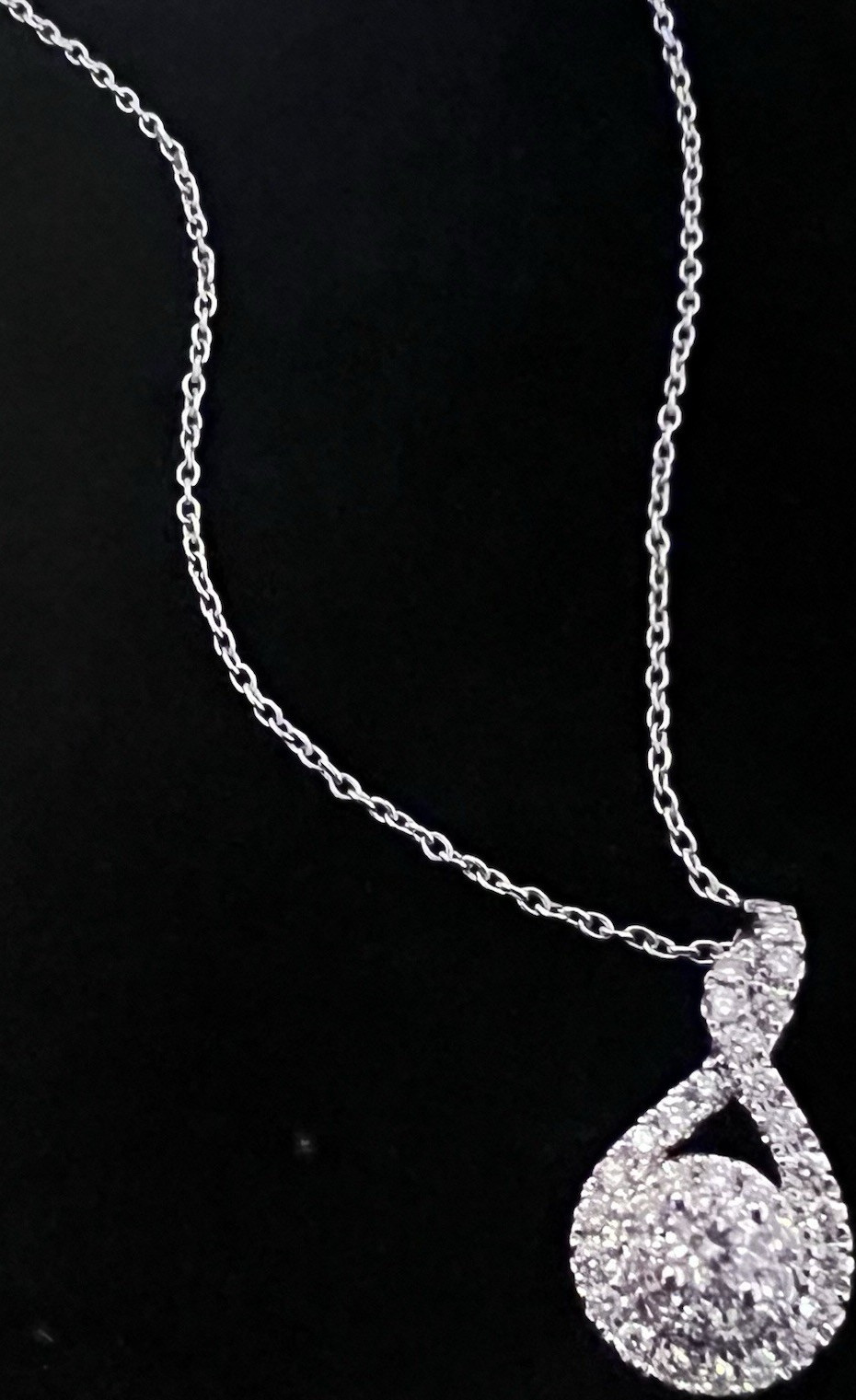 The Leo Diamond 14k White Gold Round-cut Necklace, 36 Diamonds, 0.5ctw