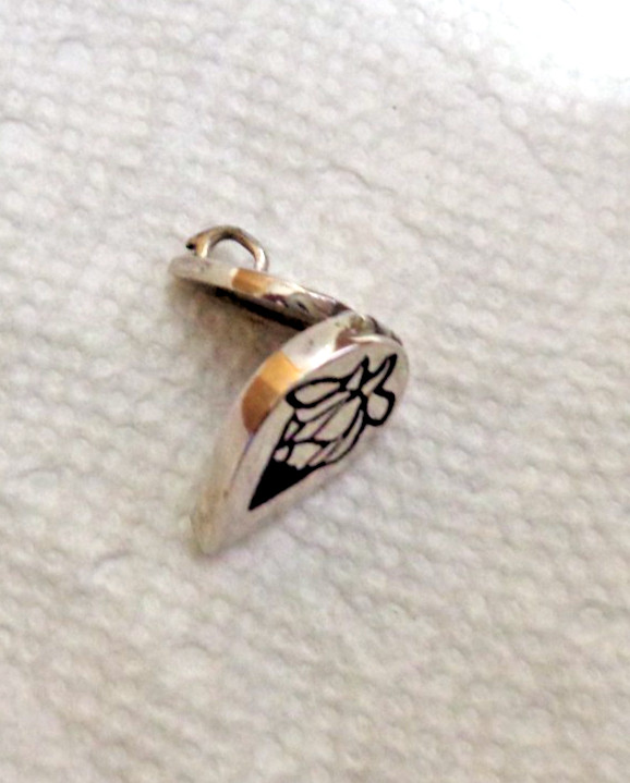 Vintage Sterling Silver Flower Locket/Pendant, 20″ Rope Chain Necklace 9.1 gm