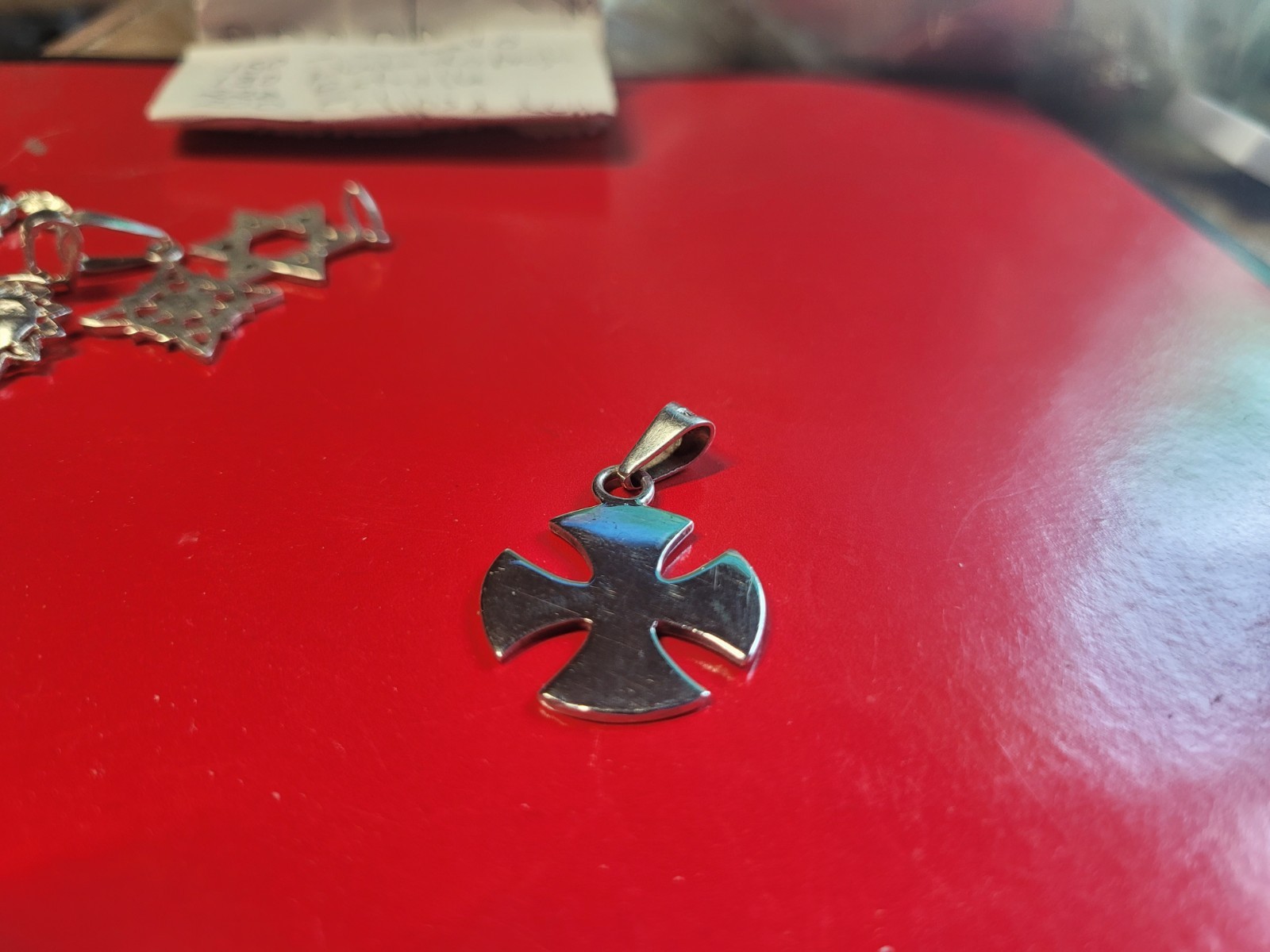 German Cross Sterling Silver Made In Mexico Pendant 925