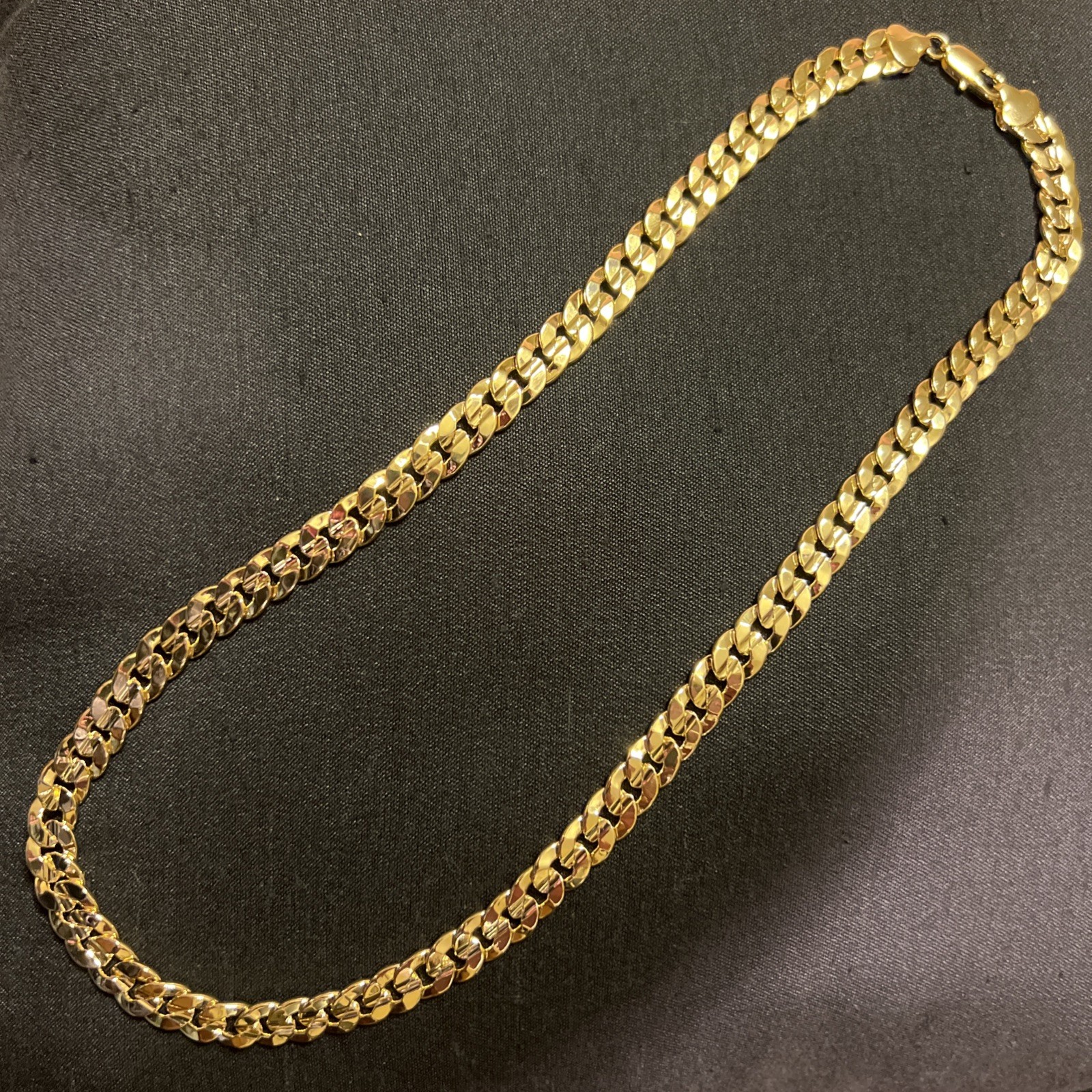 22INCH 6MM DIAMOND CUT 14KT ELECTROPLATED 10x HIGH QUALITY