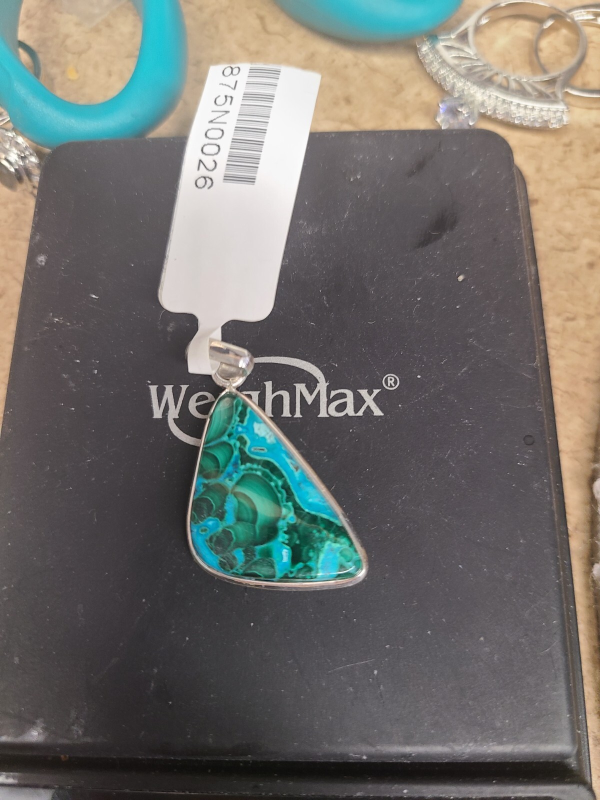 925 Malachite Pendant 5 Grams