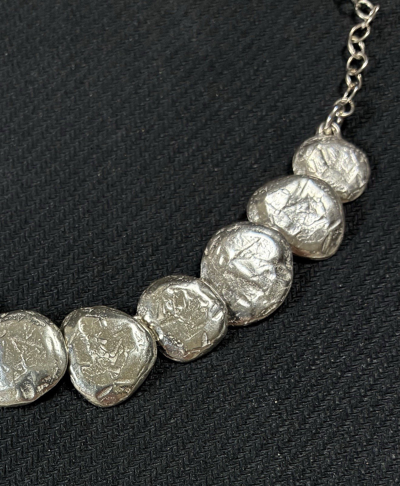 Silpada Sterling Silver Still Shining Hammered Disc 18″ Necklace 925
