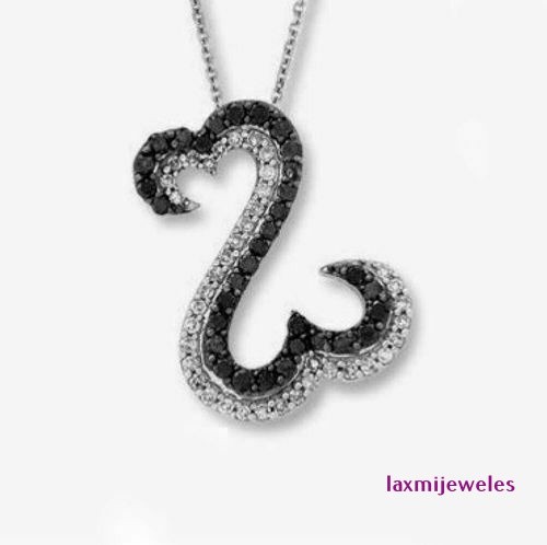 1.50 Ct Round Cut Lab-Created Diamond Pendant Heart Halo 925 Silver Women Gift