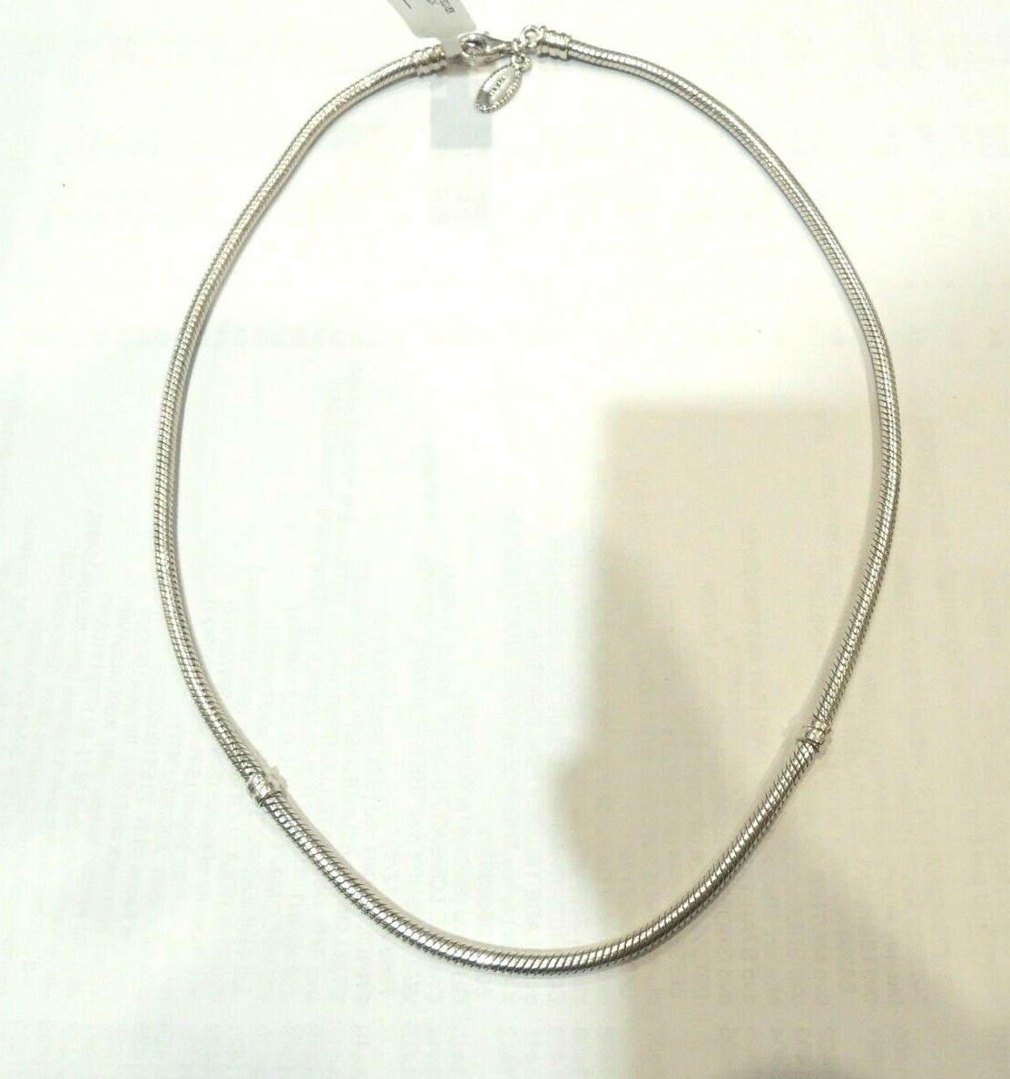 Very Good Condition – Pandora ALE Rope Snake Chain Necklace 925 Sterling Silver