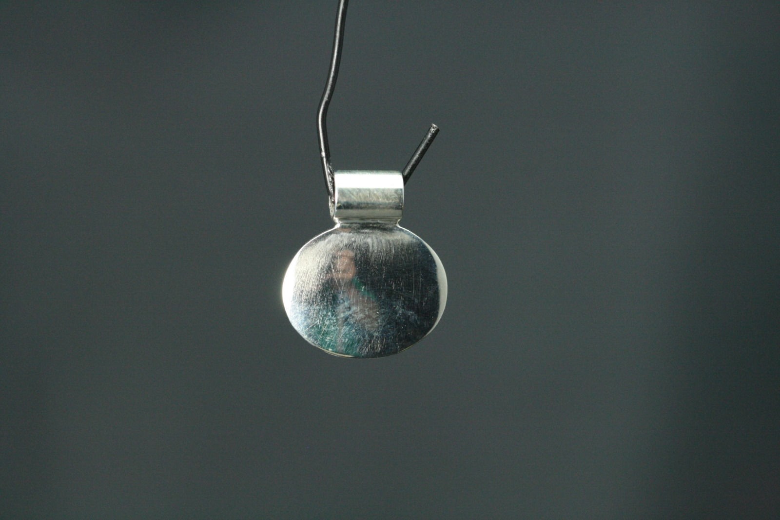 Great value A 925 Sterling Silver Oval Engrave-able Slider Pendant (PEN1984)