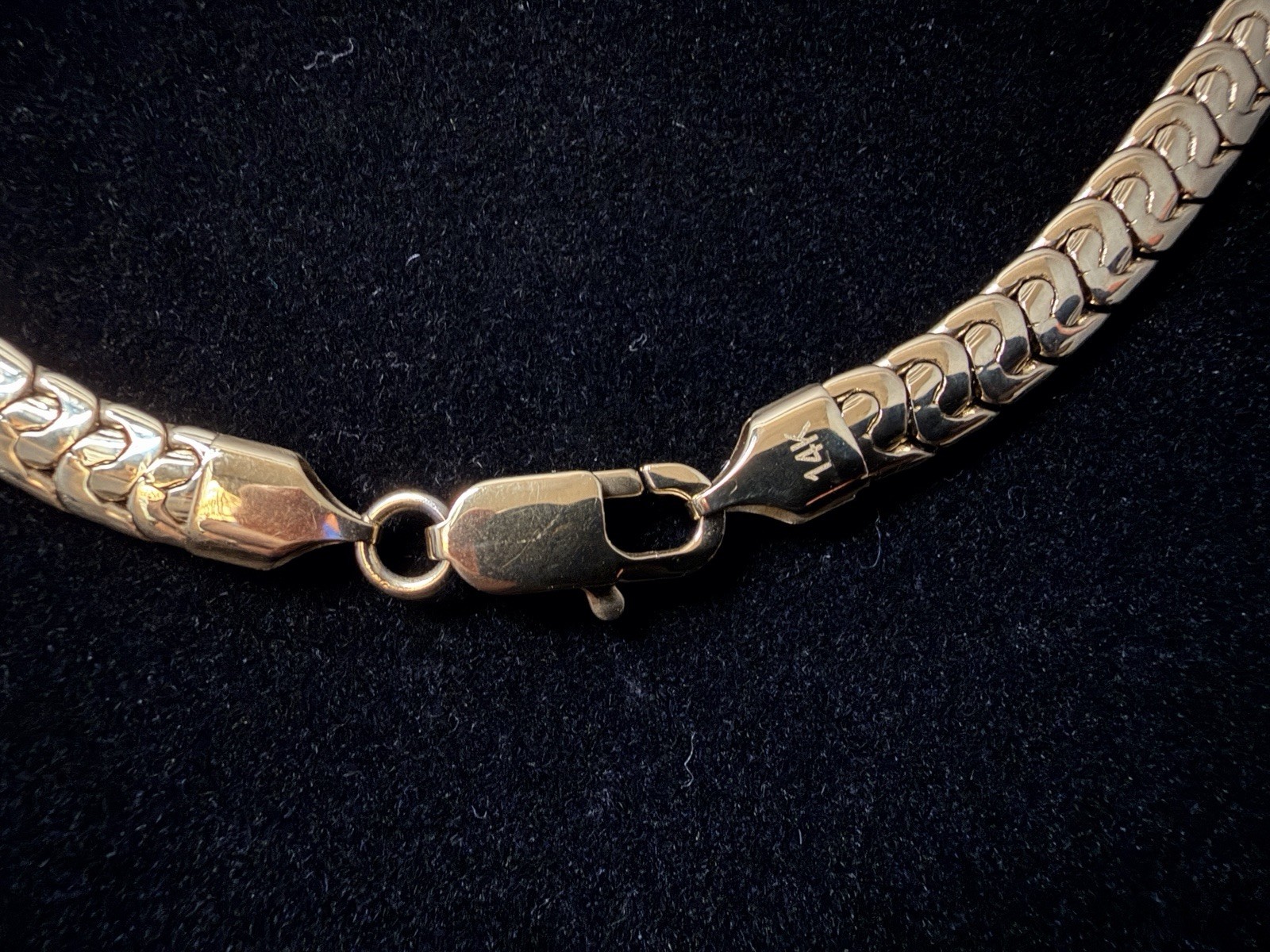 Snake Hybrid 24in 6MM 14K stamped Gold Filled Chain. Beautiful! Stand out..
