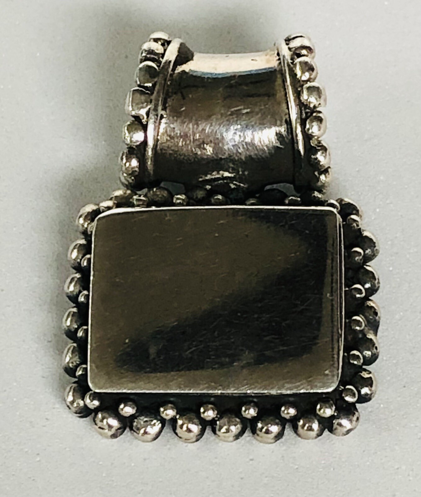 Solid 925 marked Silver Slide Pendant 8g