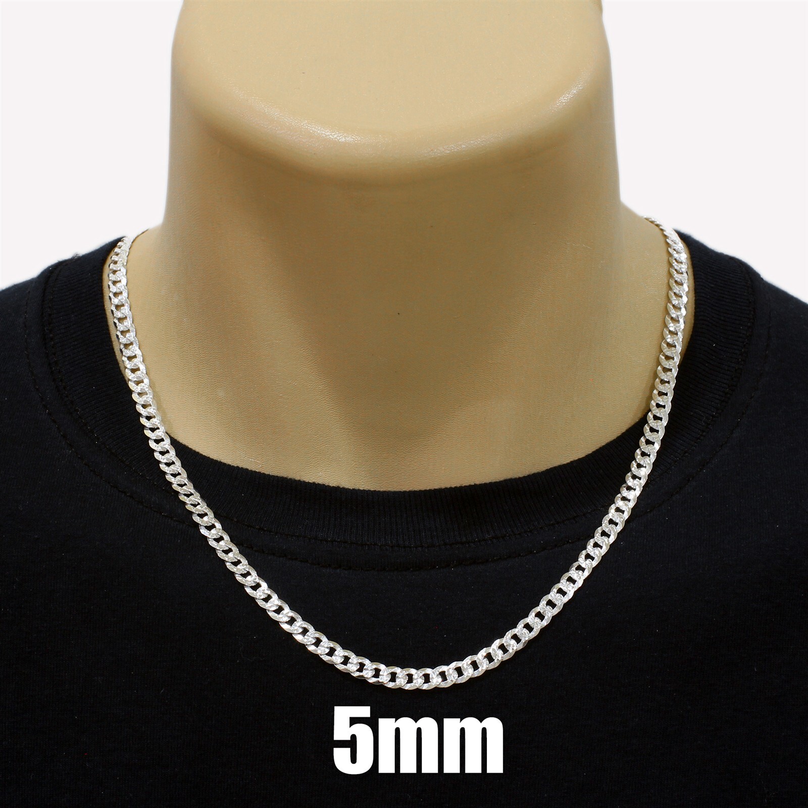 Guaranteed 925 Sterling Silver Miami Cuban Chain Necklace Men’s Jewelry
