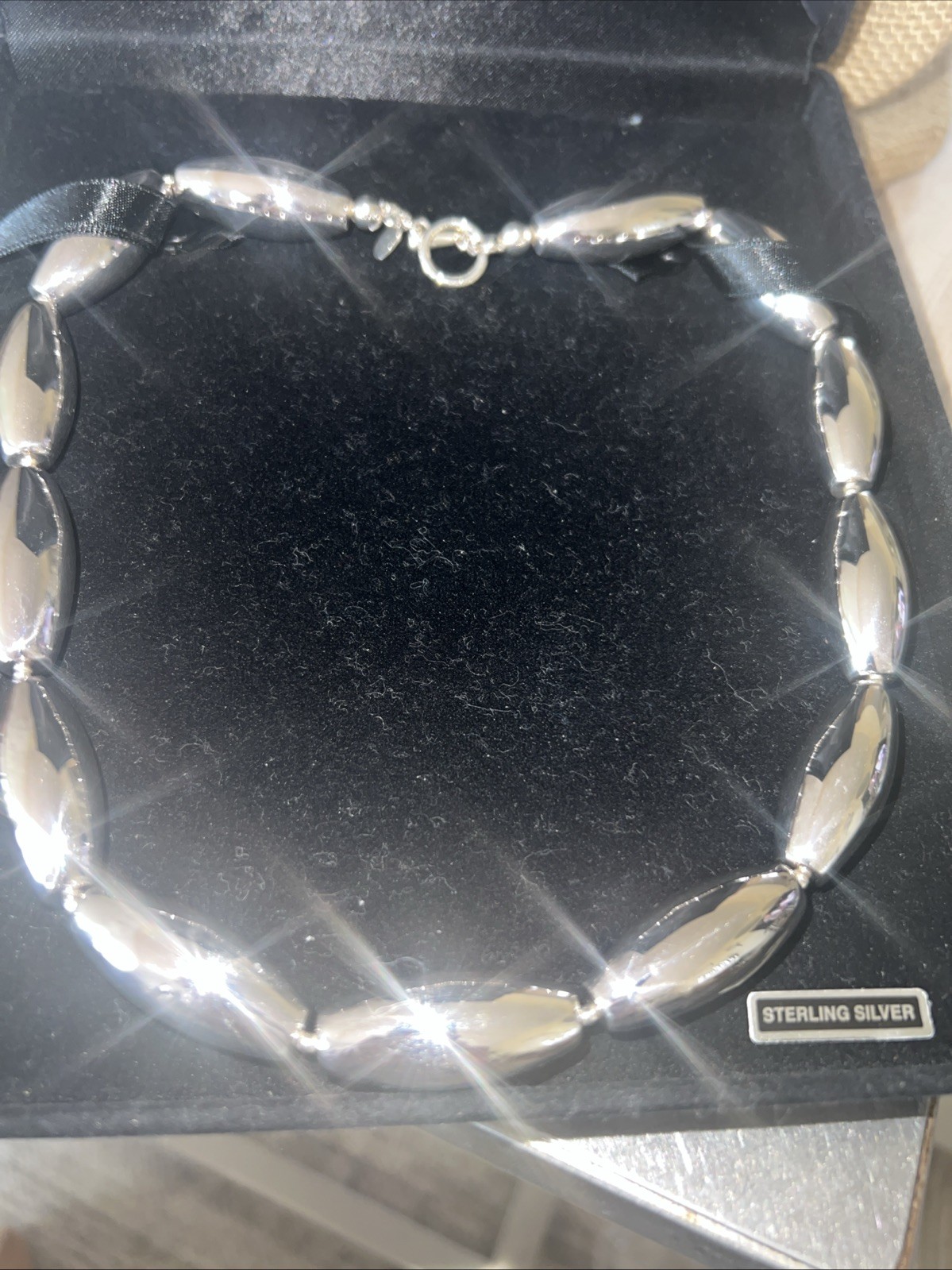 Sterling Silver Necklace,Marked 925 Lt Thailand,QVC Purchase, 20” Inc. Clasp
