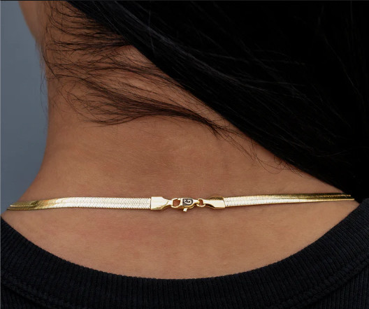 Herringbone Chain in Yellow gold – Multiple sizes available