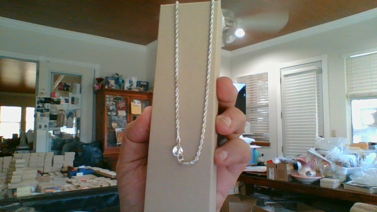 .925 Stamped Italian Sterling Silver Singapore Chain Necklace