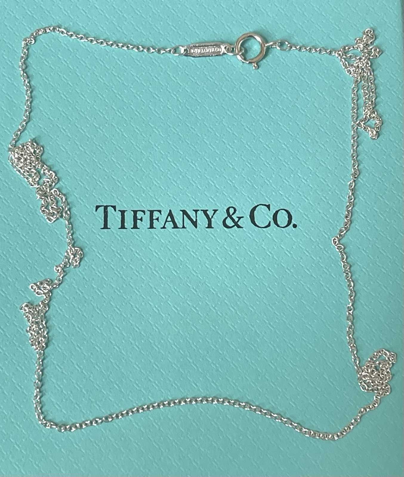 Tiffany & Co. 21” Sterling Silver .925 Round Link Chain Necklace 1.2 Grams