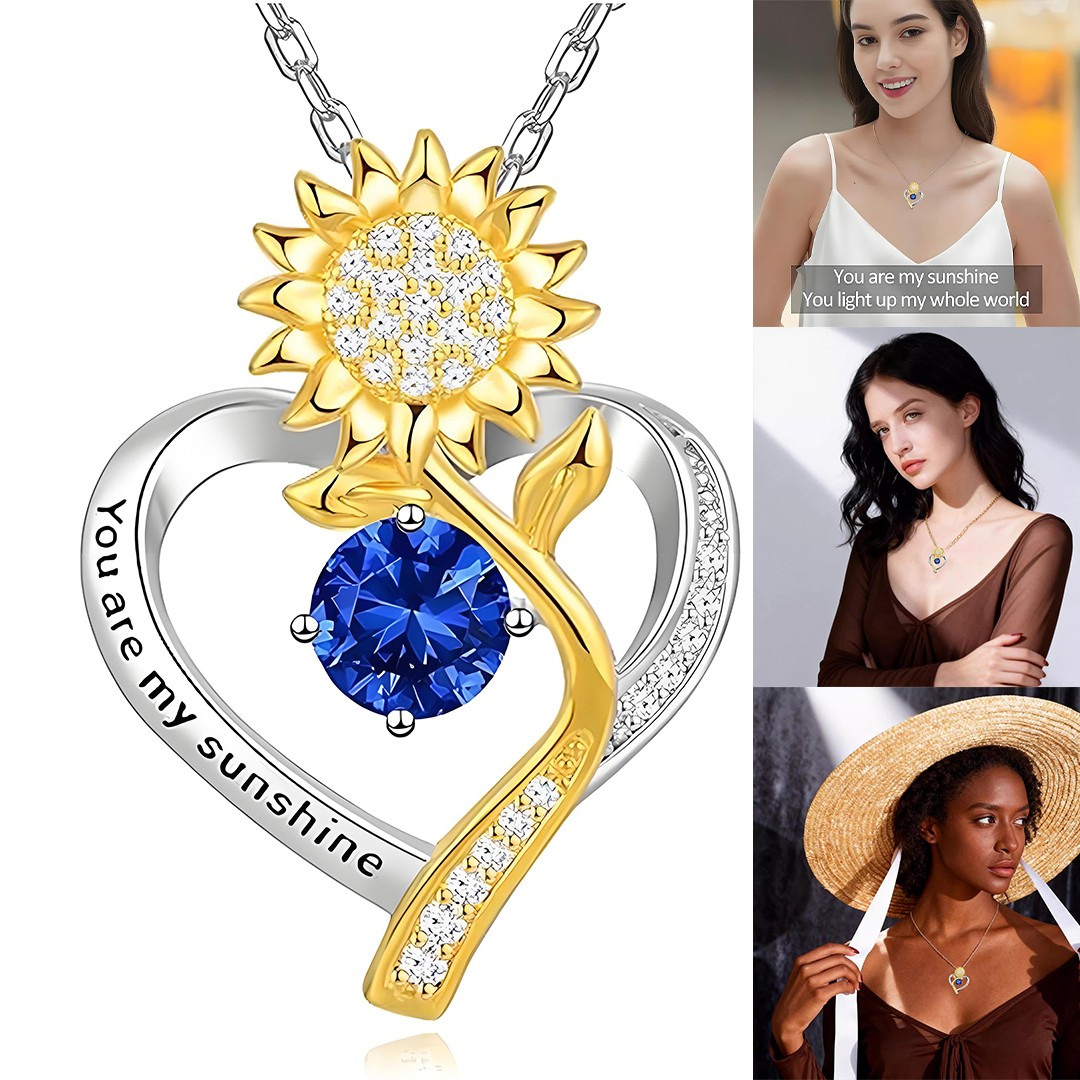 18K Gold Plated Sunflower Necklace: The Perfect Anniversary & Birthday Gift