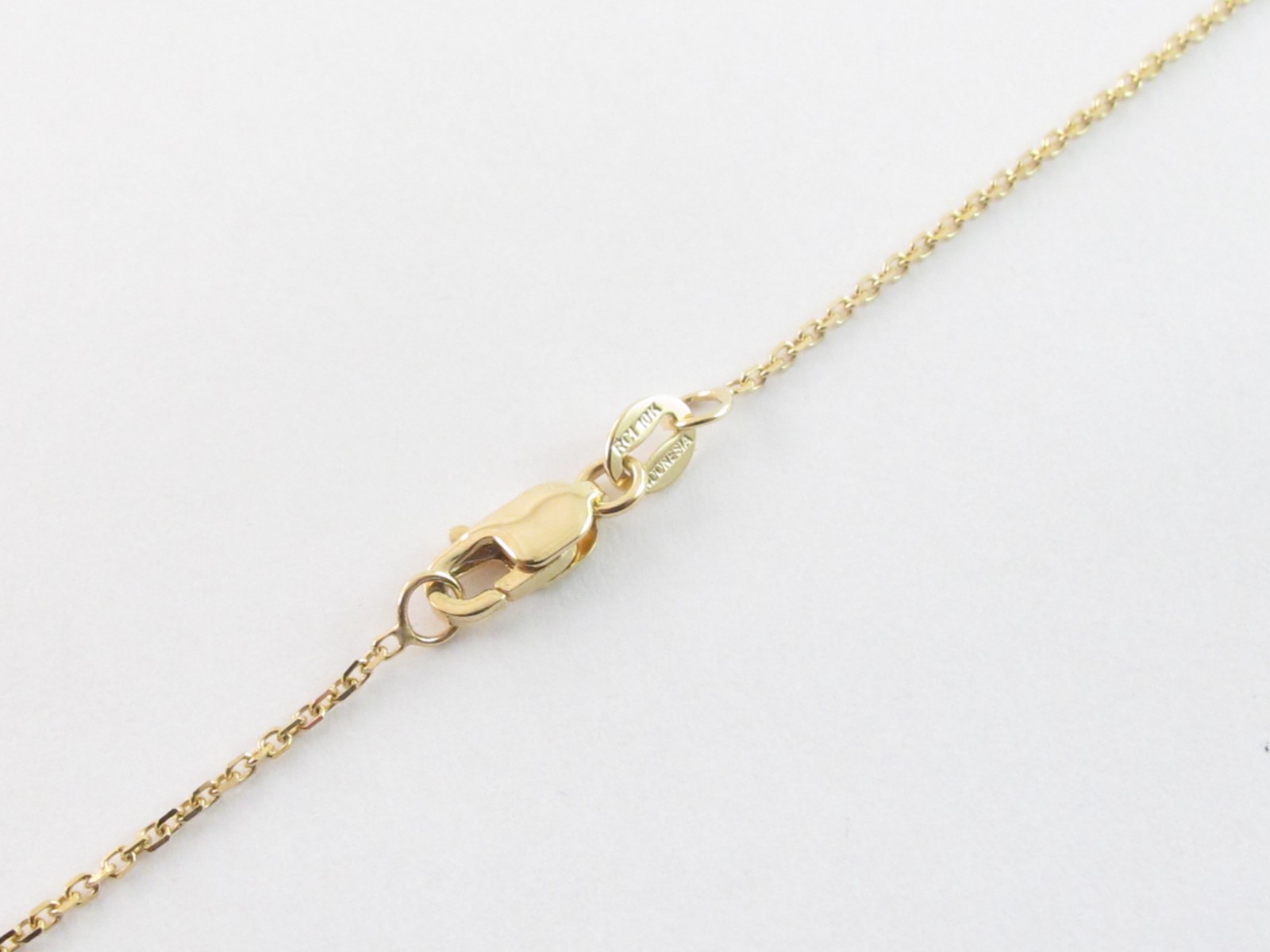 10k Solid Yellow Gold Cable Chain 16″ 18″ 20″ – 0.6 mm , 0.8 mm , 1.1 mm