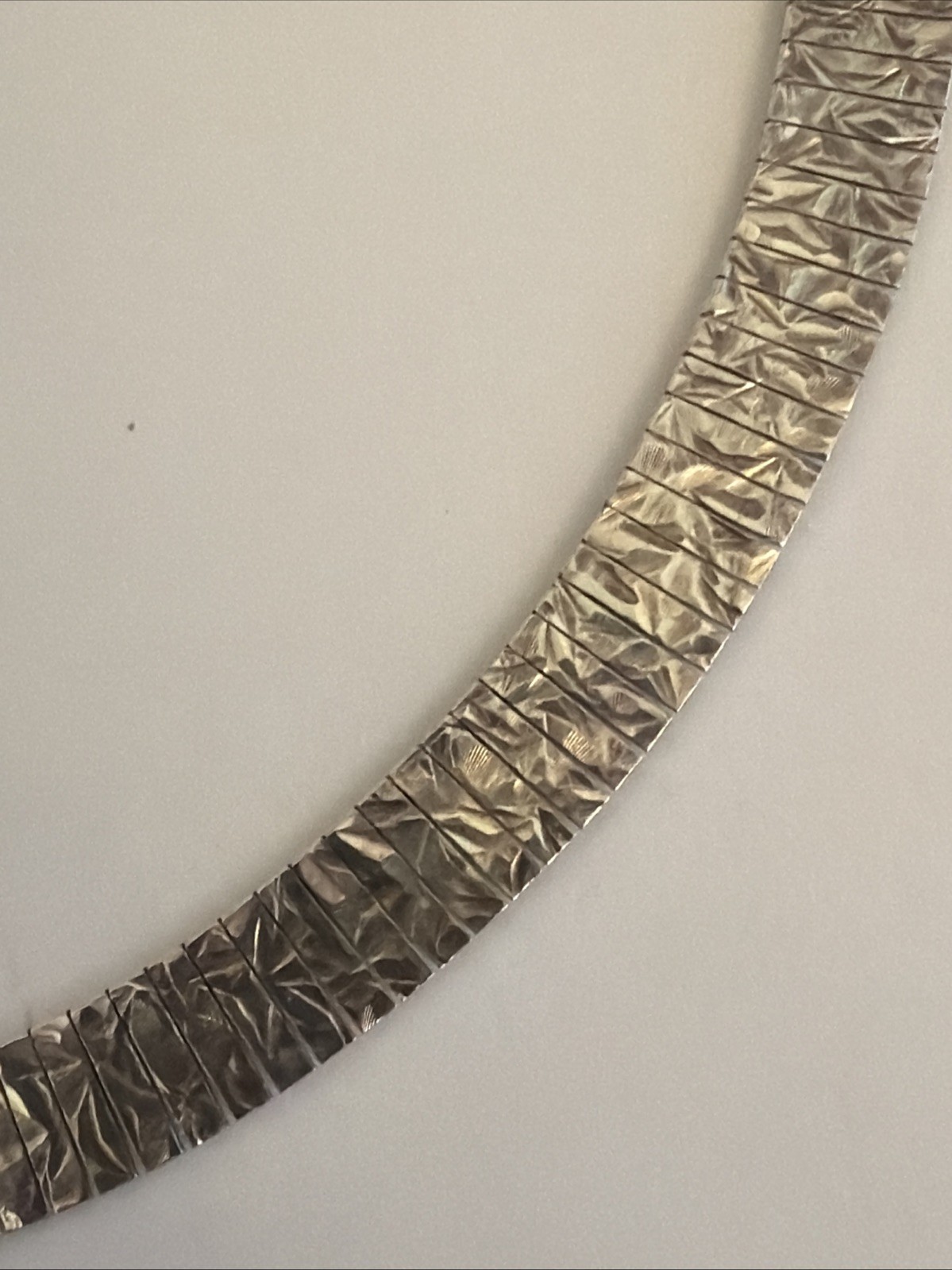 Vintage Sterling Silver 925 KA 1772 Italy Flat Reversible Necklace 16”
