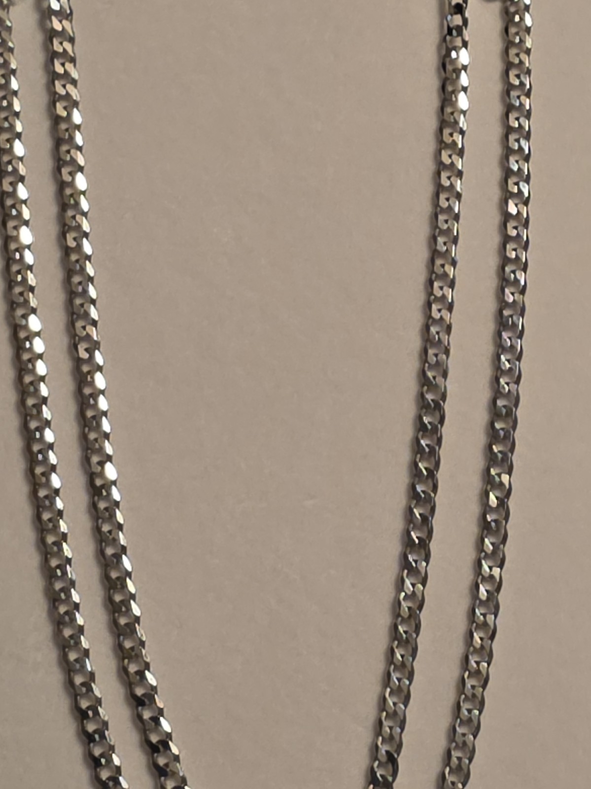 24″ 925 Italy Sterling Silver Curb Chain Necklace Lobster Clasp Brand New