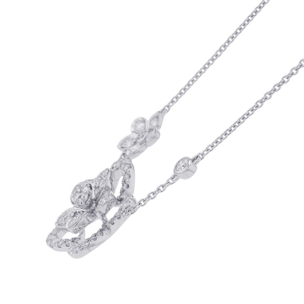 GRAFF Wildflower Double Diamond Pendant 18K White Gold RGP790
