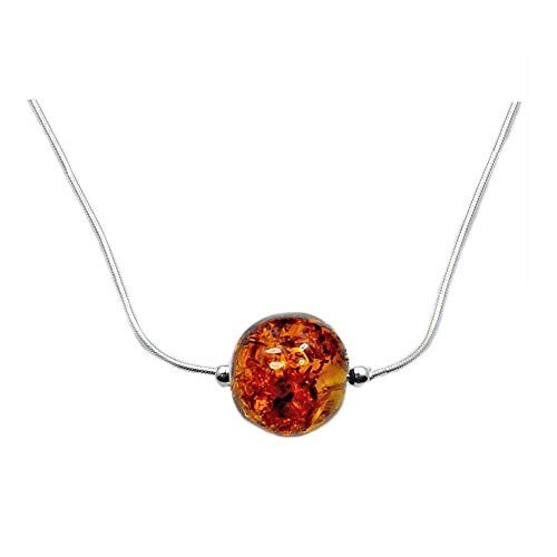 Temple of Sun’ Natural Baltic Amber Necklace 925 Sterling Silver Necklace