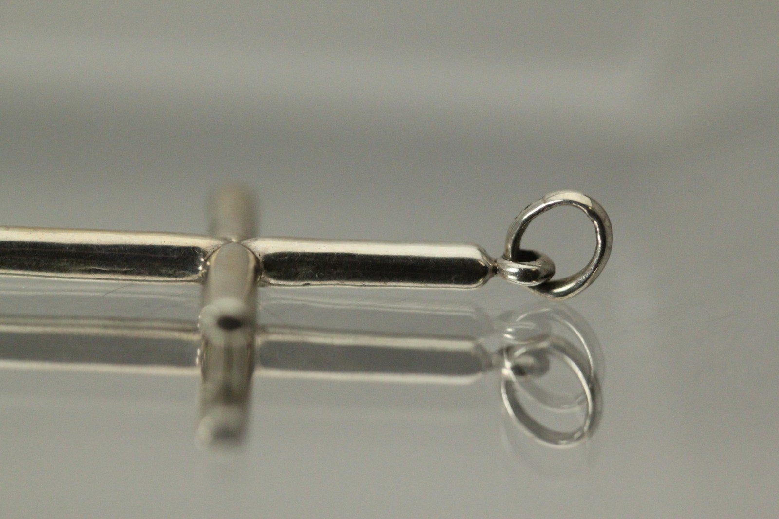 Very Nice 925 Sterling Silver Large Simple Cross Pendant 2.1 Grams (PEN2840)