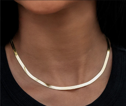 Herringbone Chain in Yellow gold – Multiple sizes available