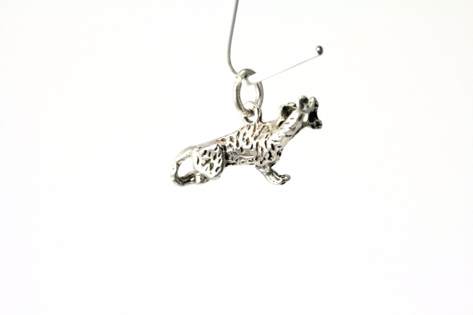 Very Nice 925 Sterling Silver Small Tiger Charm/Pendant 2.6 Grams (PEN3479)
