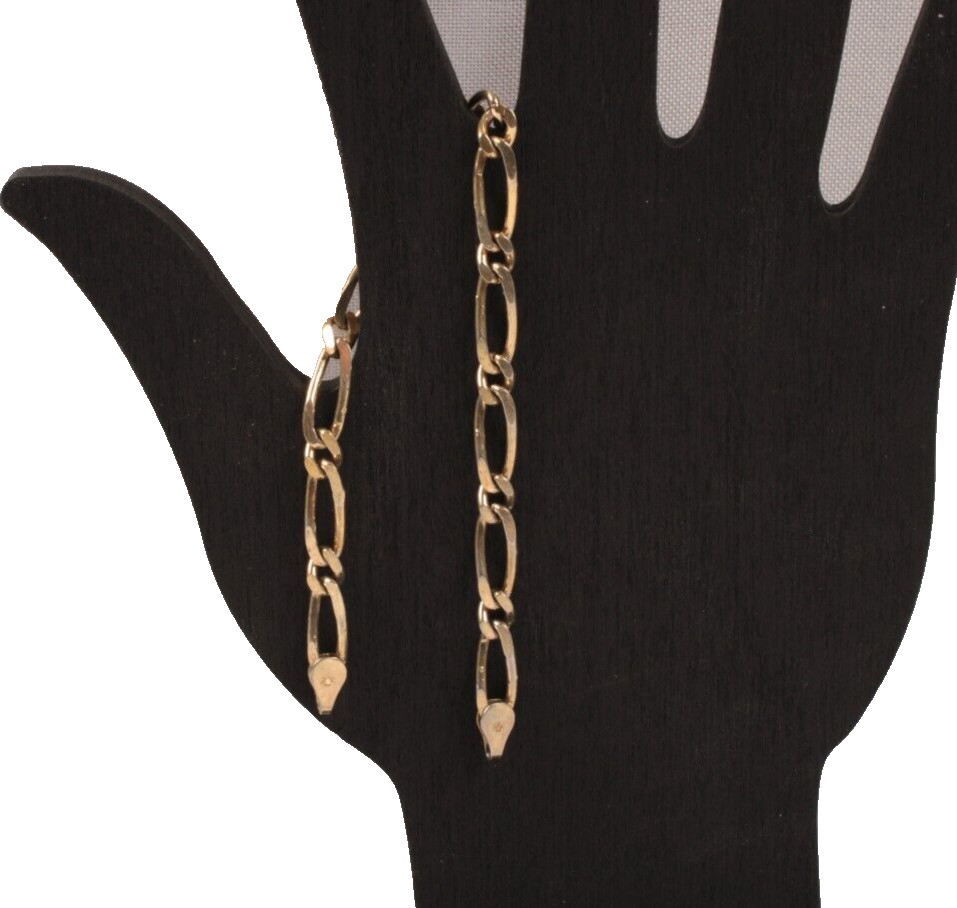 7 Inch Gold Plated Sterling Extender Chain VGC Marked .925 Italy “V”