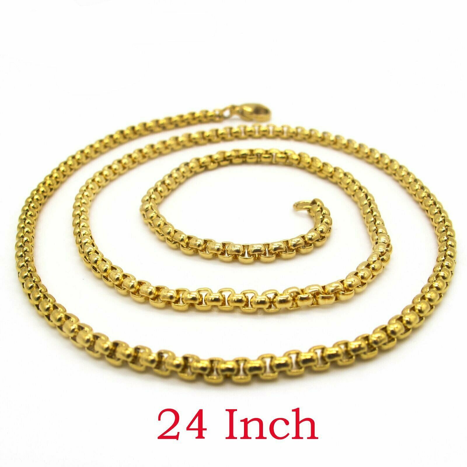 MENDEL Mens Gold Plated Jesus Crucifix Cross Pendant Necklace For Men Stainless