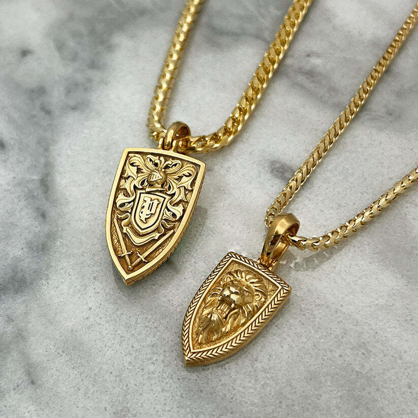 Empire, 14kt Solid Yellow Gold Lion Head Pendant For Men Birthday Gift For Him
