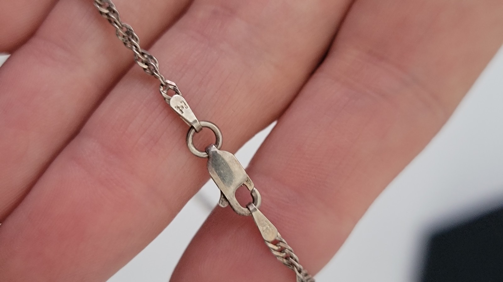 MILOR Sterling Silver Rope Chain Made In Italy Necklace 20 Inches Vintage