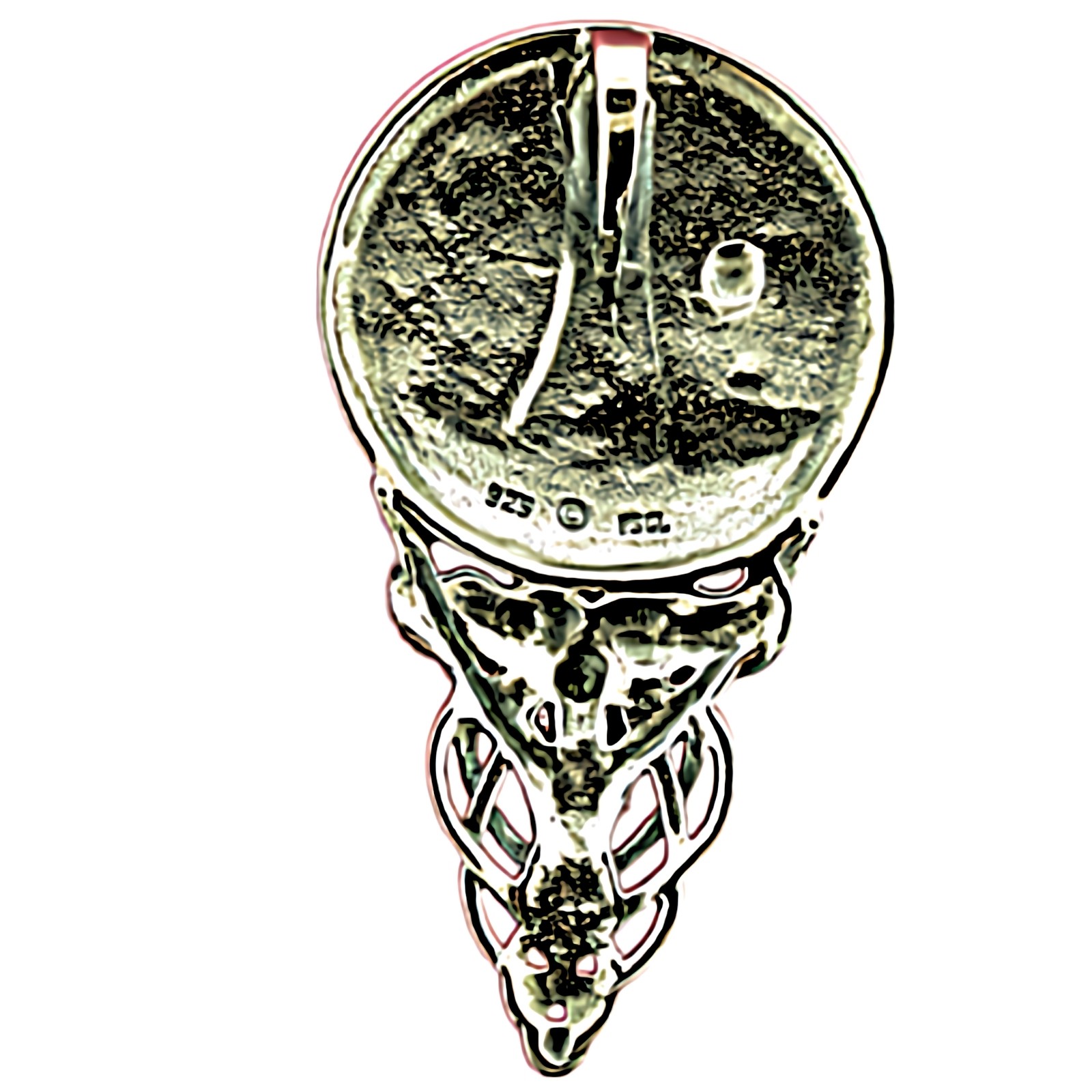Peter Stone Celestial Mother Sterling Silver Pendant