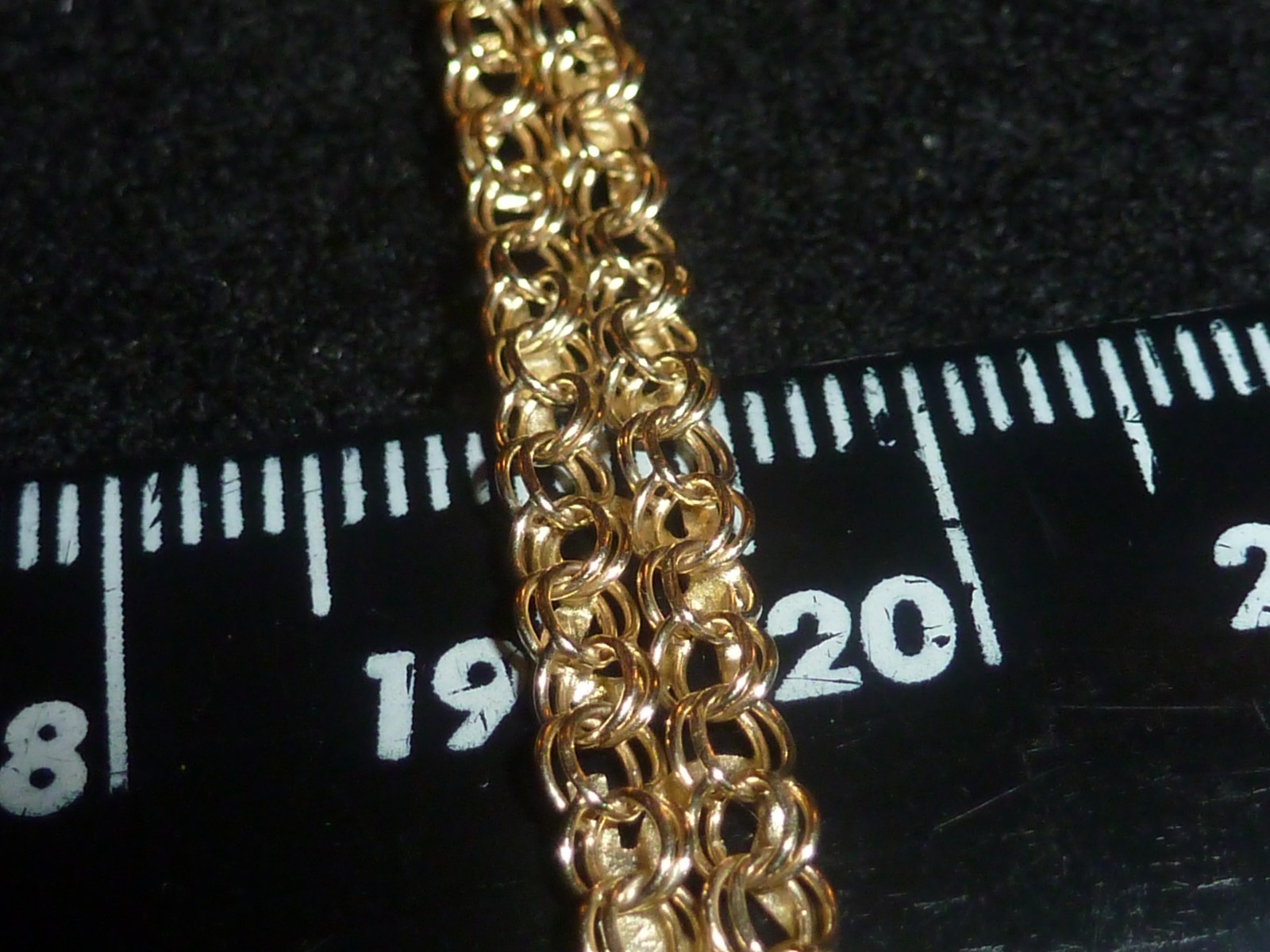 10K SOLID YELLOW GOLD REVERSIBLE FANCY HEARTS/MESH TENNIS BRACELET – 7 “- 4.64 G