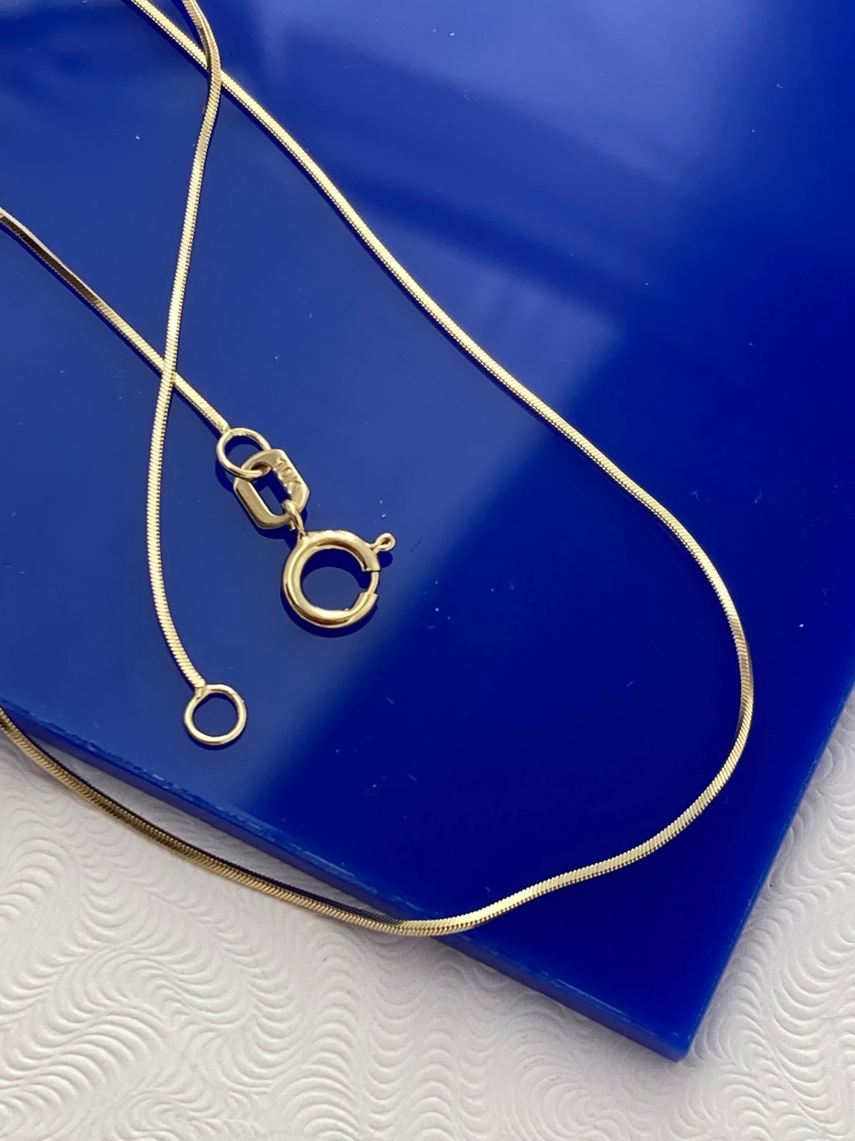 solid 10k gold snake necklace chain 3 thickness to choose real 10kt gold