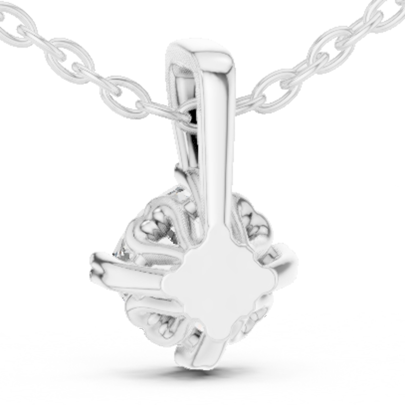 Certified VVS1 Lab Grown Diamond Elegance Anniversary Pendant 14K Gold Over