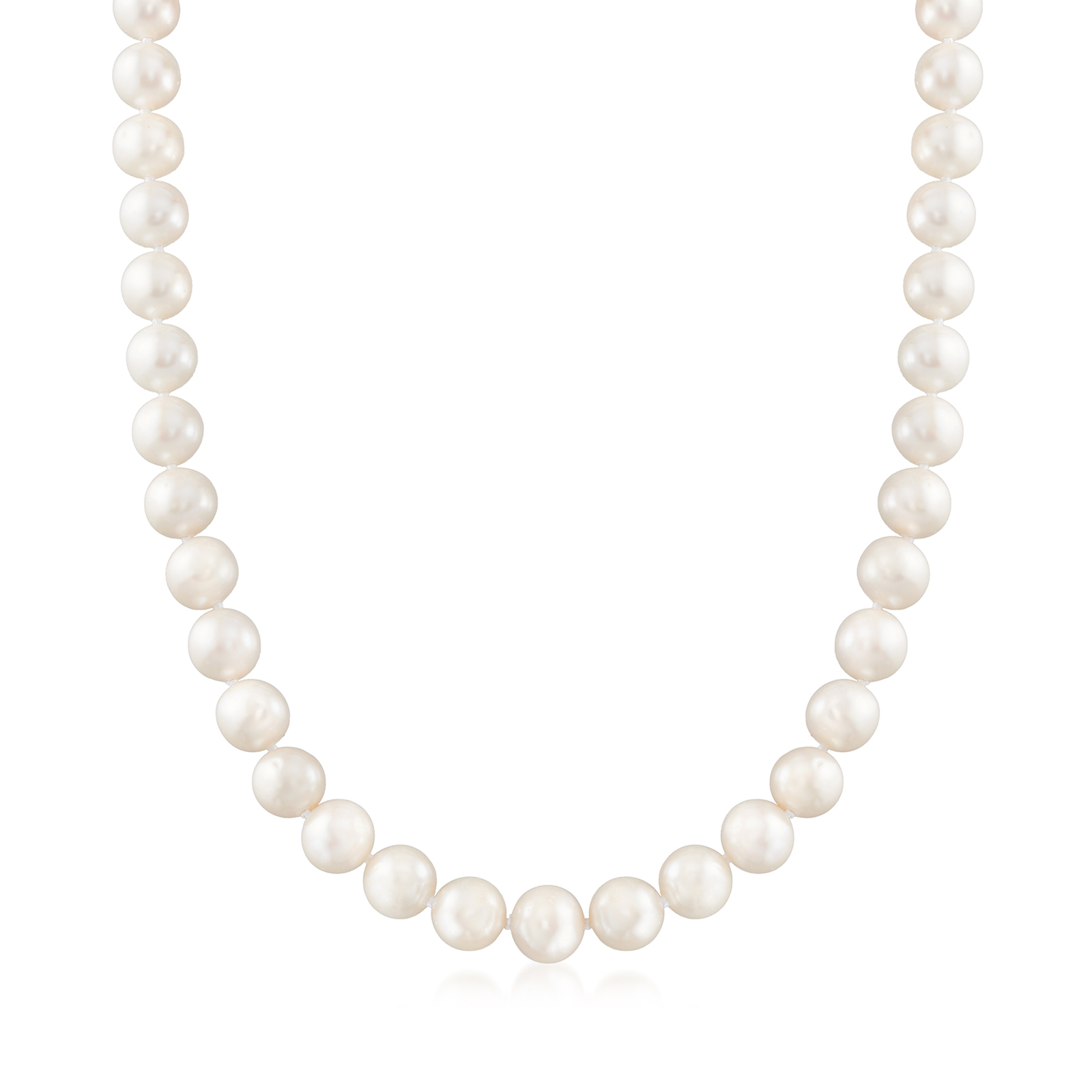 Ross-Simons 9-10mm Cultured Pearl Necklace With 14kt Yellow Gold