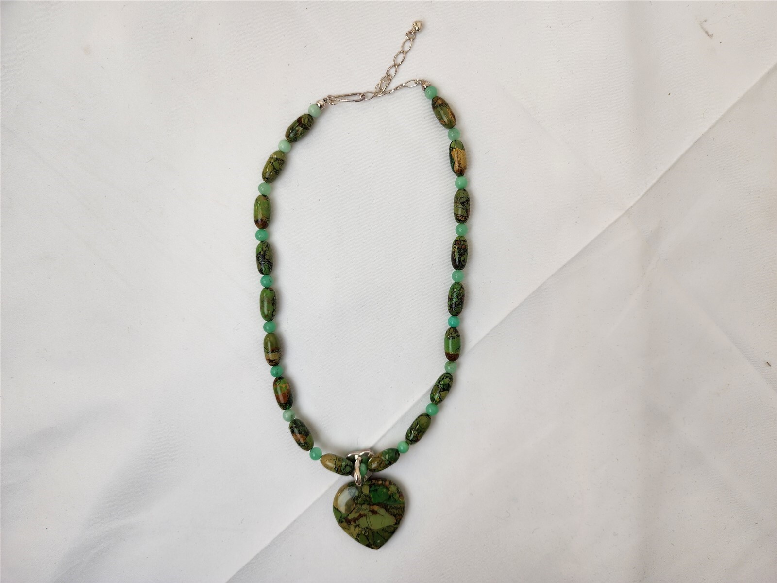 Jay King DRT Mine Finds Sterling 925 Turquoise Heart Pendant Necklace