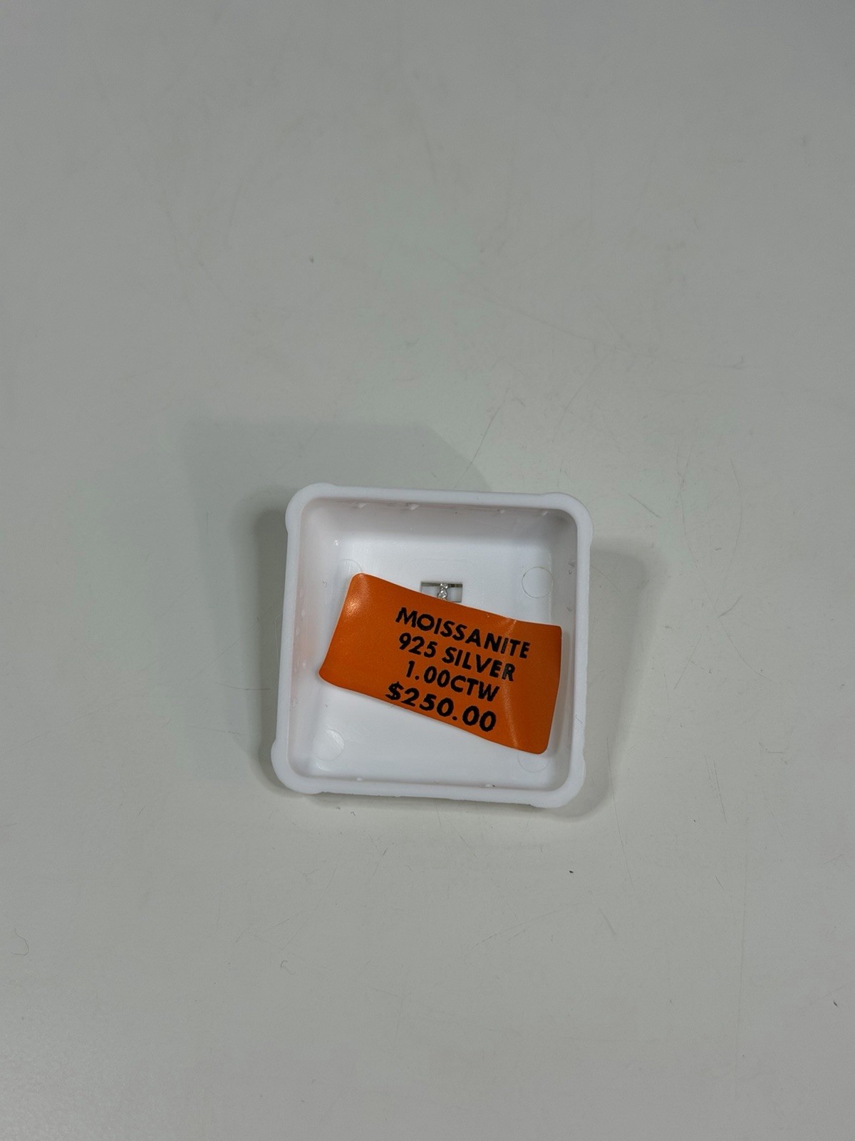 925 Silver Moissanite 1.00CTW Pendant NEW $250 MSRP