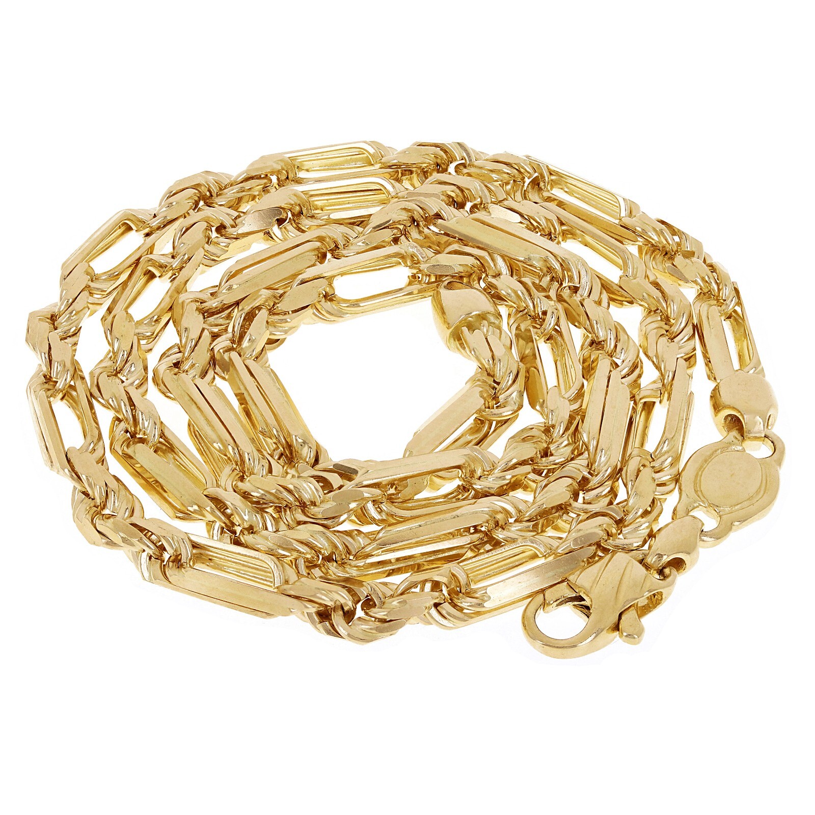 Men’s Italian 14k Yellow Gold Solid Milano Rope Chain Necklace 26″ 5mm 50.3grams