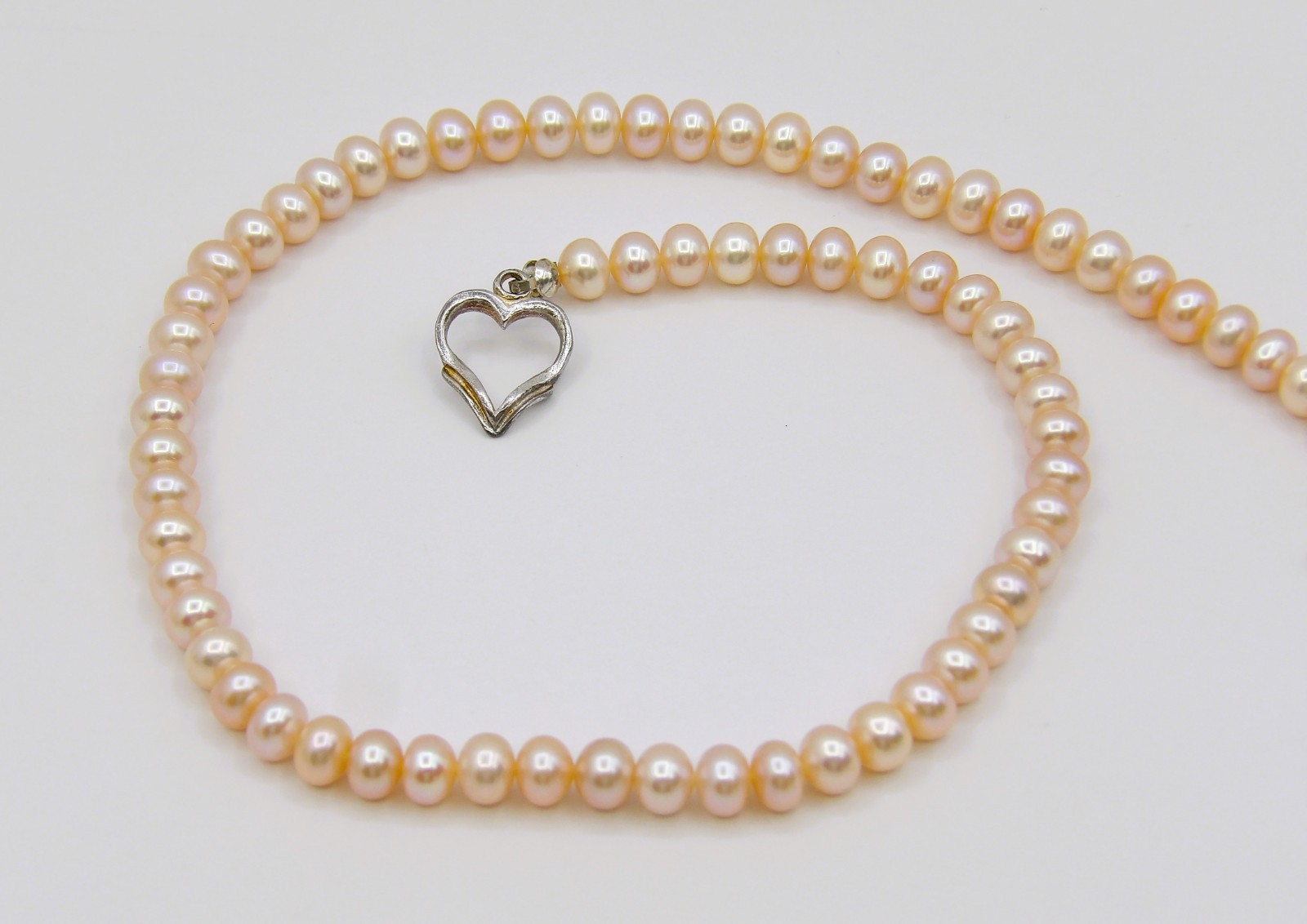 14″ inches Long Quality Button Genuine Freshwater Pearl Necklace NK893