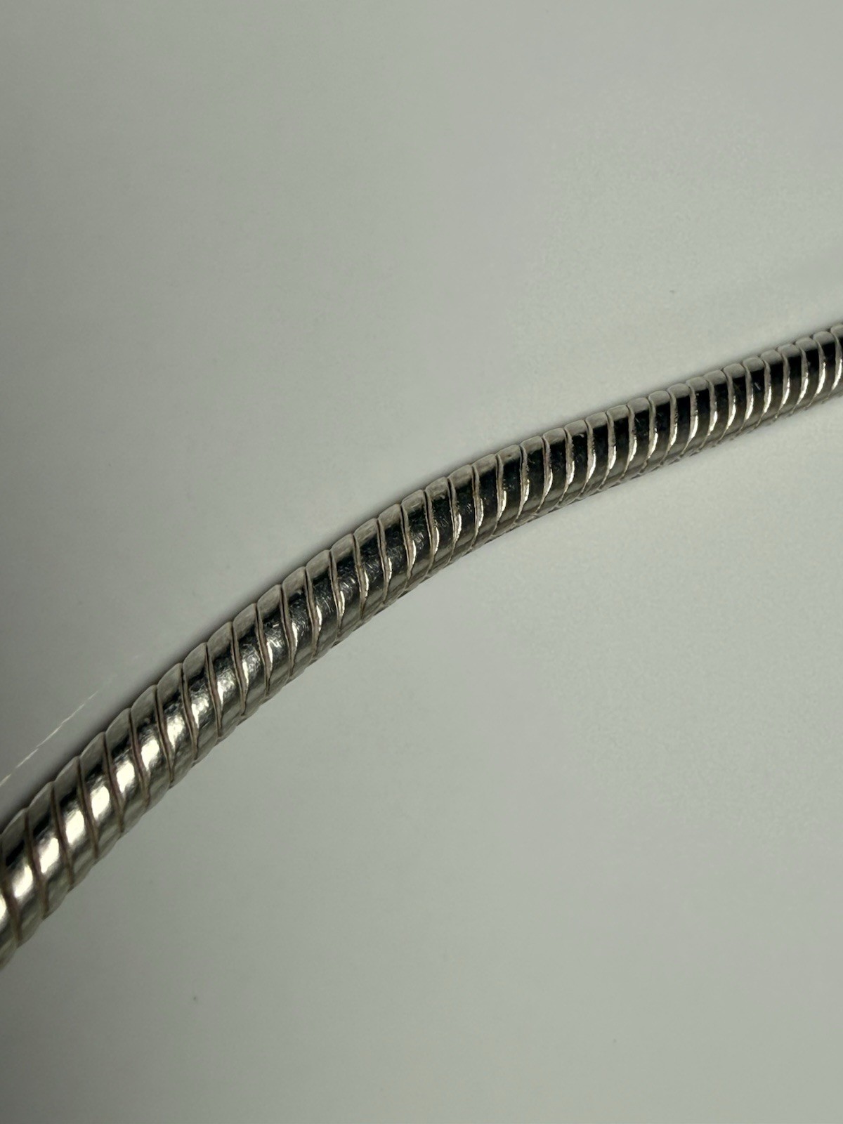 Sterling Silver 925 21.5” Necklace Snake Chain Classic 3mm