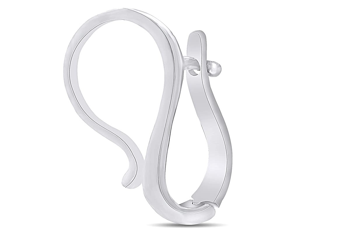 Interchangeable Pendant Hanger Slide Pearl Enhancer Fits 7mm In 14k White Gol…