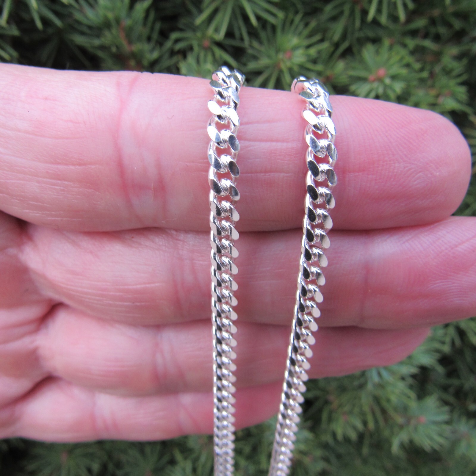 3.5MM Solid 925 Sterling Silver Men’s Italian MIAMI CUBAN Chain, Made in Italy