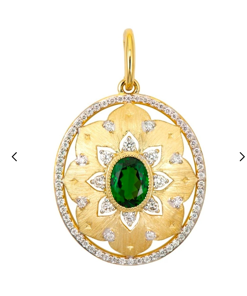 Jude Frances 18k diamond pendant Morrocan Arabesque