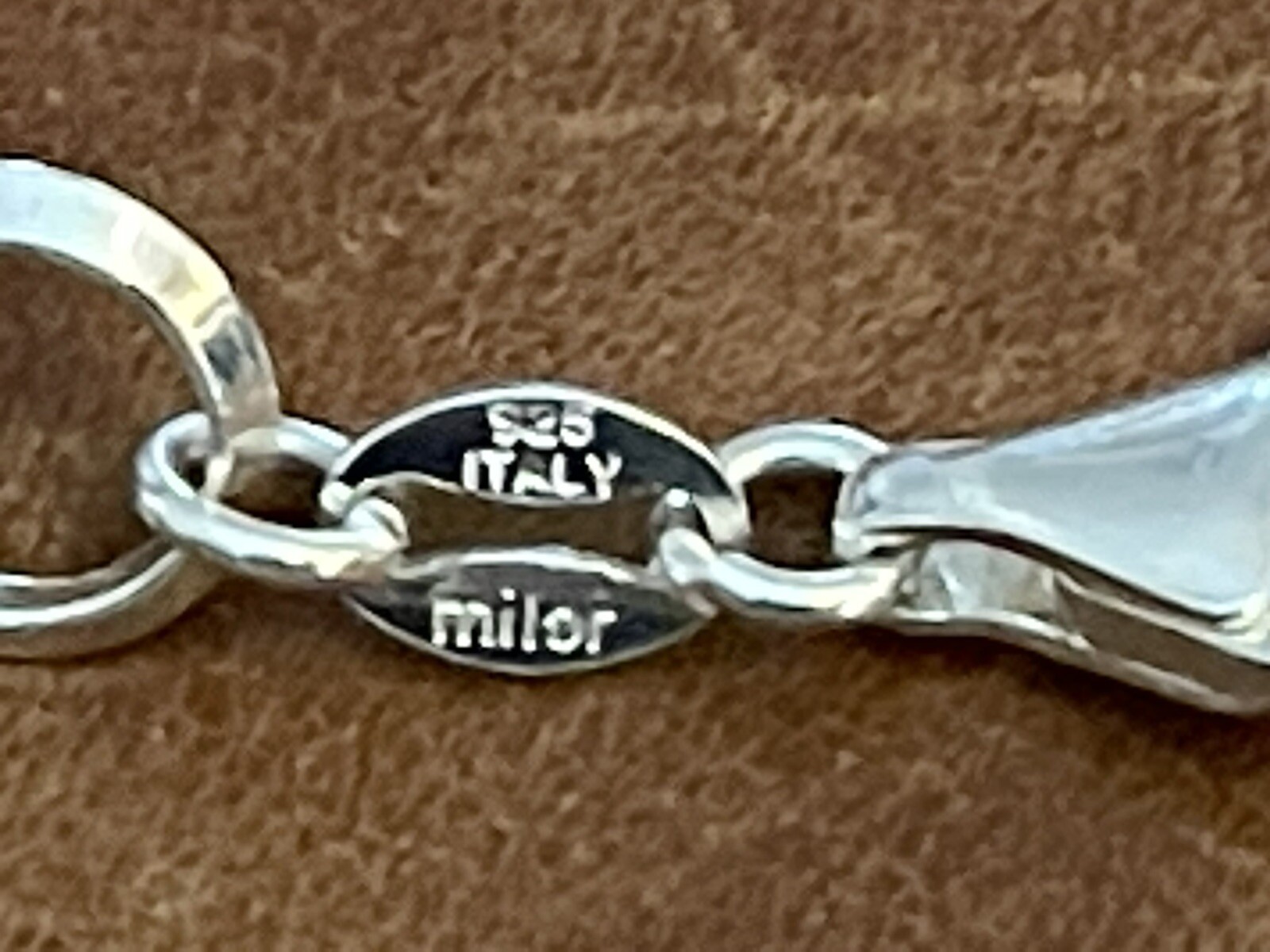 Vintage MILOR 925 ITALY Sterling Long Oval Link Chain Necklace 36” In, 29.81 Gr