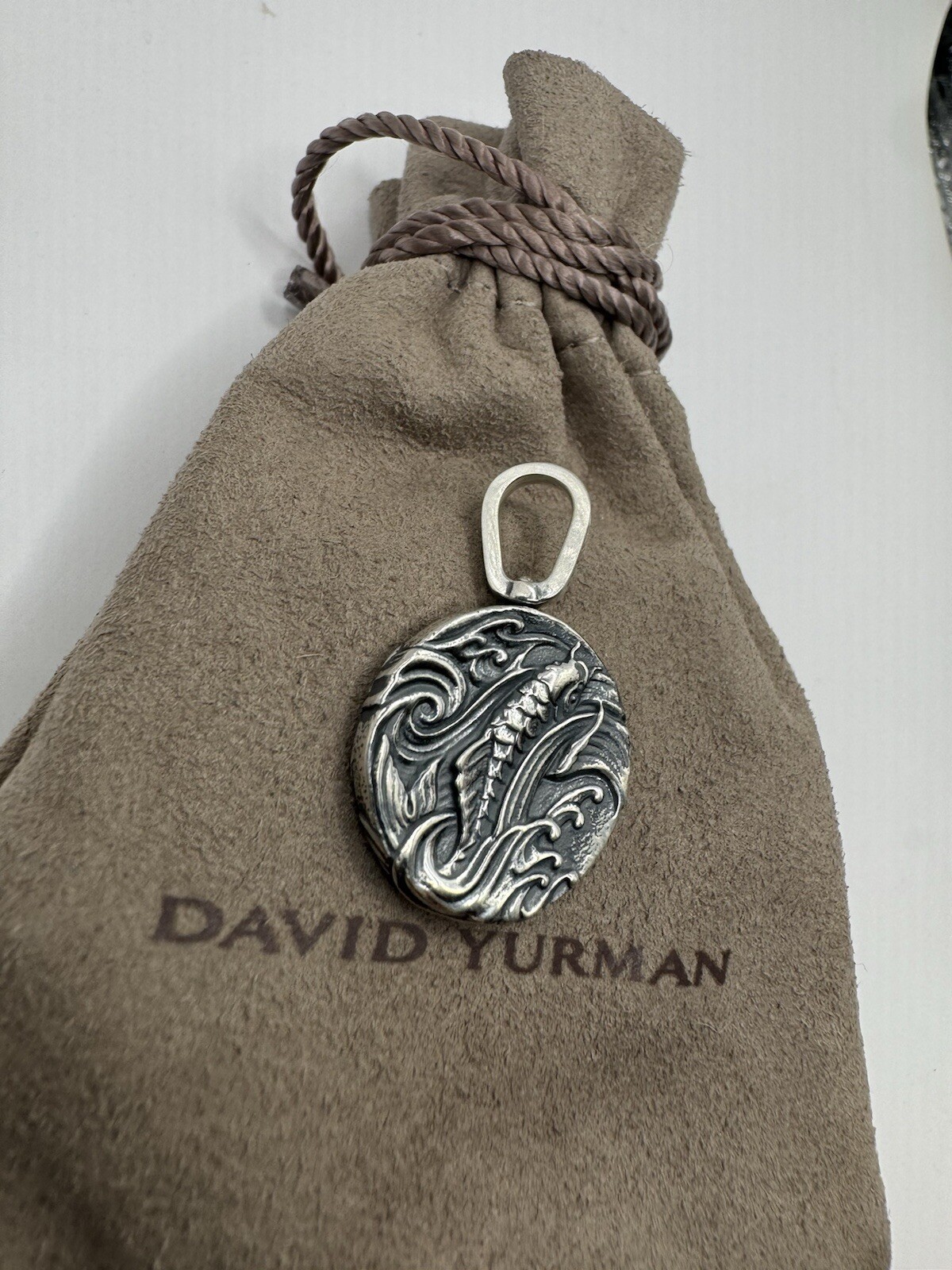 David Yurman Sterling Silver Dragon Amulet