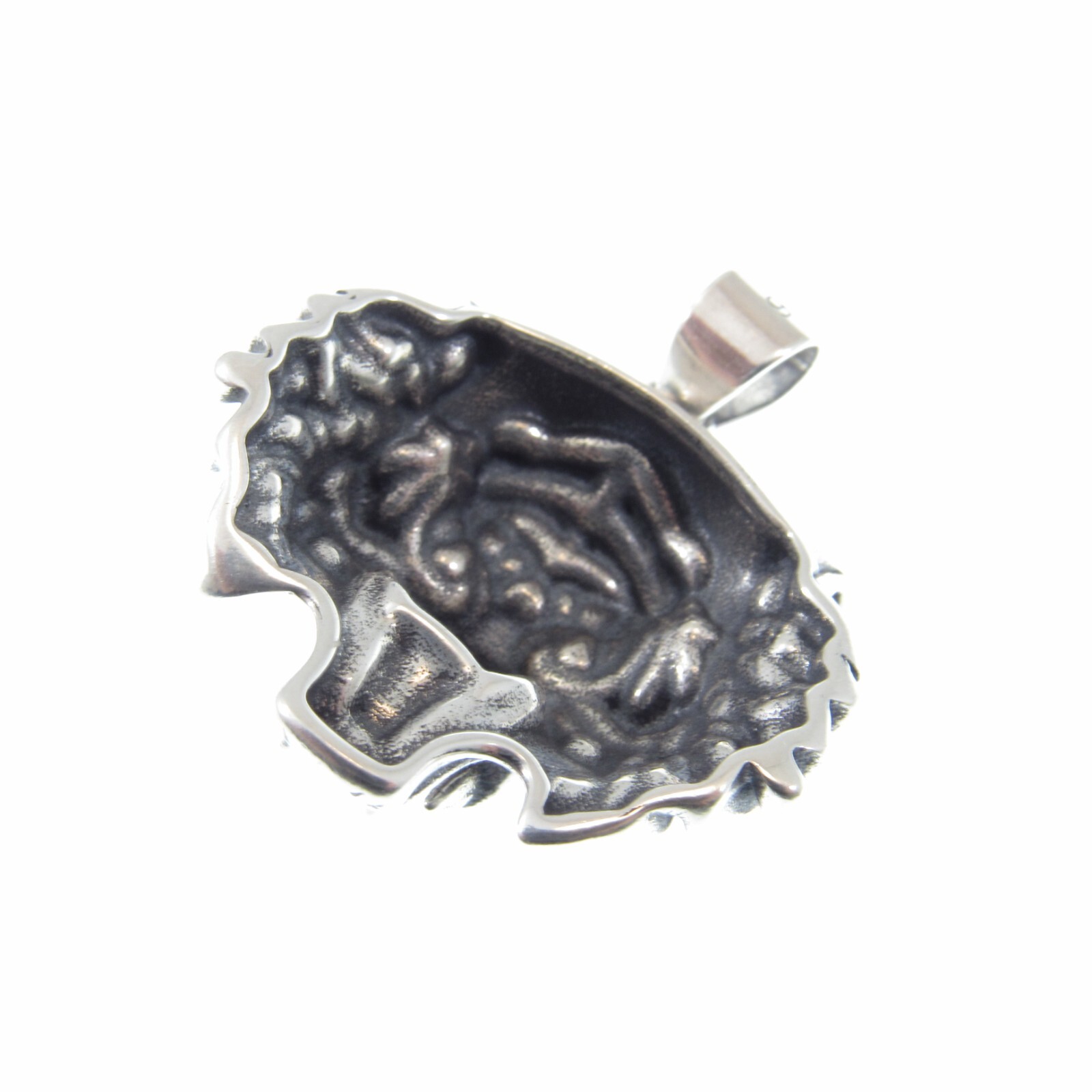 Solid 925 Sterling Silver Tiger Head Face Pendant, Spirit Animal Totem Jewelry