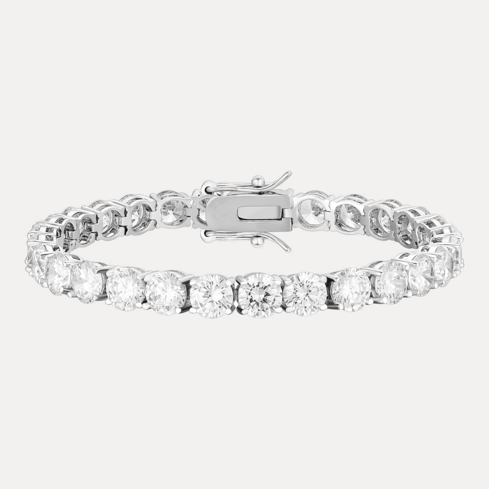 6mm Tennis Bracelet – Moissanite Or CZ – 925 Silver or 14k Gold/Rose Vermeil