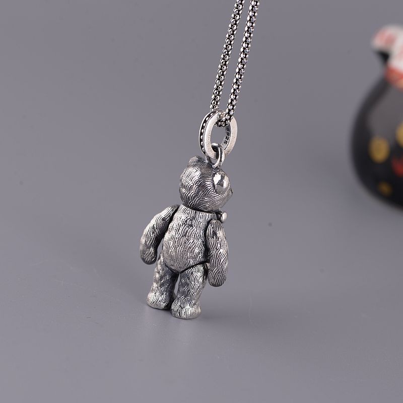 1PC S925 Sterling Silver ARTICULATED Pendant Movable Legs Heavy Charm 17g
